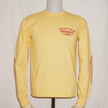 TLS-131W-ライトイエロー-THE SUPER-TLS131W-FLATHEAD-フラットヘッドロンT・フラットヘッド長袖Tシャツの画像