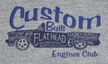 TKT-208-GRY-フラットヘッドTシャツTKT系208-TKT208-FLATHEAD-フラットヘッドTシャツ-TKT系-半袖Tシャツの画像