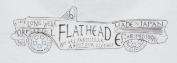 TKT-208-WH-フラットヘッドTシャツTKT系208-TKT208-FLATHEAD-フラットヘッドTシャツ-TKT系-半袖Tシャツの画像