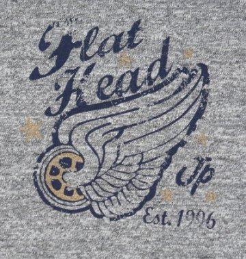TKT-209-GRY-フラットヘッドTシャツTKT系209-TKT209-FLATHEAD-フラットヘッドTシャツ-TKT系-半袖Tシャツの画像