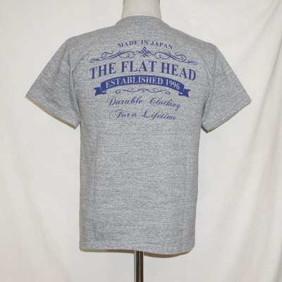 TKT-211-GRY-フラットヘッドTシャツTKT系211-TKT211-FLATHEAD-フラットヘッドTシャツ-TKT系-半袖Tシャツの画像