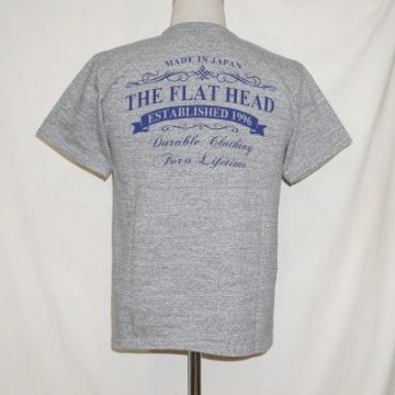 TKT-211-GRY-フラットヘッドTシャツTKT系211-TKT211-FLATHEAD-フラットヘッドTシャツ-TKT系-半袖Tシャツの画像