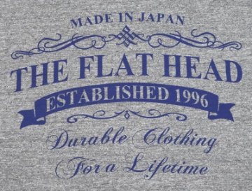 TKT-211-GRY-フラットヘッドTシャツTKT系211-TKT211-FLATHEAD-フラットヘッドTシャツ-TKT系-半袖Tシャツの画像