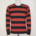 BTL-08W-ブラックブラウン-ボーダーTシャツ長袖08-BTL08W-FLATHEAD-フラットヘッドTシャツの画像