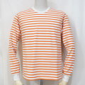 F-BTL-102-IVxOR-長袖ＴシャツボーダーB102-FBTL102-FLATHEAD-フラットヘッドTシャツ-長袖-ロンＴの画像