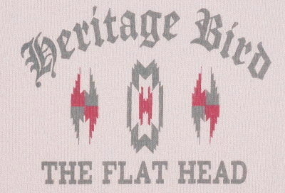 TMRL-01W-ピンク-HERITAGE BIRD-TMRL01W-FLATHEAD-フラットヘッドロンT・フラットヘッド長袖ヘンリーネックTシャツの画像