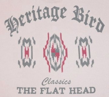 TMRL-01W-ピンク-HERITAGE BIRD-TMRL01W-FLATHEAD-フラットヘッドロンT・フラットヘッド長袖ヘンリーネックTシャツの画像