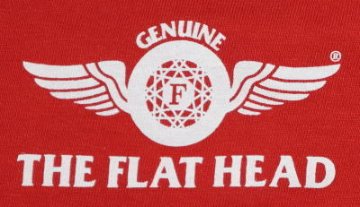 TVL-01W-レッド-Vネック長袖Tシャツ01W-TVL01W-FLATHEAD-フラットヘッド長袖Tシャツ-FLATHEAD-フラットヘッドVネック長袖Tシャツの画像