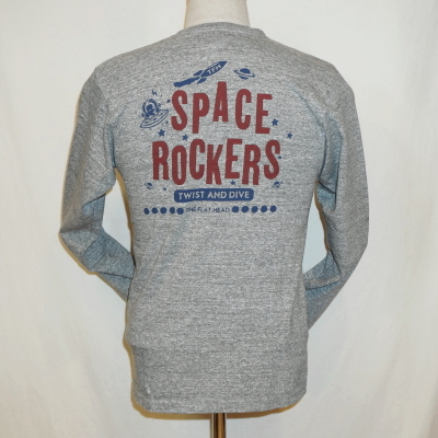 TVL-02W-杢グレー-Vネック長袖Tシャツ02W-TVL02W-FLATHEAD-フラットヘッド長袖Tシャツ-FLATHEAD-フラットヘッドVネック長袖Tシャツの画像