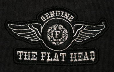 TMZ-01W-ブラックブラック-RACINGDC-TMZ01W-FLATHEAD-フラットヘッドTシャツの画像