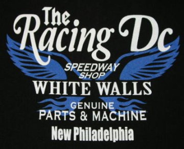 TMZ-01W-ブラックブラック-RACINGDC-TMZ01W-FLATHEAD-フラットヘッドTシャツの画像