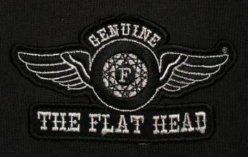 TMZ-01W-ブラックブラック-RACINGDC-TMZ01W-FLATHEAD-フラットヘッドTシャツの画像