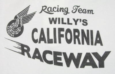 TMZ-02W-ホワイトブラック-WILLY'S-TMZ02W-FLATHEAD-フラットヘッドTシャツの画像