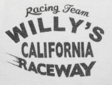 TMZ-02W-ホワイトブラック-WILLY'S-TMZ02W-FLATHEAD-フラットヘッドTシャツの画像