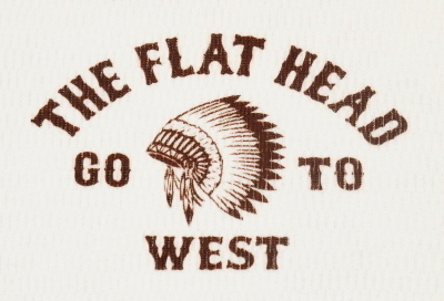 THLA-06W-ホワイト-GO TO WEST-THLA06W-FLATHEAD-フラットヘッドサーマルTシャツの画像