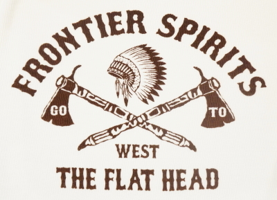 THLA-06W-ホワイト-GO TO WEST-THLA06W-FLATHEAD-フラットヘッドサーマルTシャツの画像