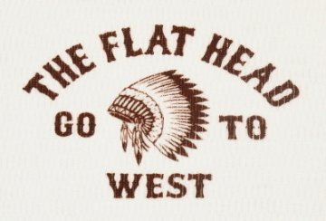 THLA-06W-ホワイト-GO TO WEST-THLA06W-FLATHEAD-フラットヘッドサーマルTシャツの画像