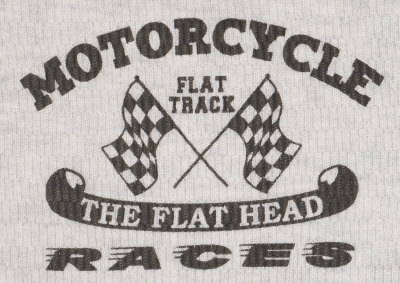 THLA-09W-オートミール-FLAT TRACK-THLA09W-FLATHEAD-フラットヘッドサーマルTシャツの画像