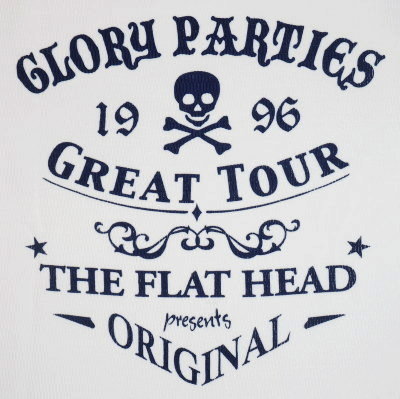 THLA-10W-ホワイト-GLORY PARTIES-THLA10W-FLATHEAD-フラットヘッドサーマルTシャツの画像