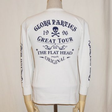 THLA-10W-ホワイト-GLORY PARTIES-THLA10W-FLATHEAD-フラットヘッドサーマルTシャツの画像