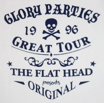 THLA-10W-ホワイト-GLORY PARTIES-THLA10W-FLATHEAD-フラットヘッドサーマルTシャツの画像