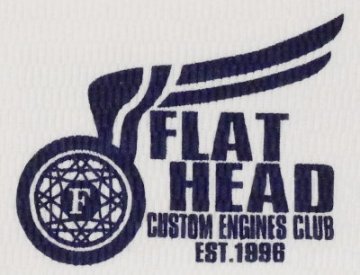 THLC-003-ホワイト-CUSTOM ENGINES CLUB-THLC003-FLATHEAD-フラットヘッドサーマルTシャツの画像