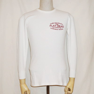 THLC-005-ホワイト-ORIGINAL-THLC005-FLATHEAD-フラットヘッドサーマルTシャツの画像