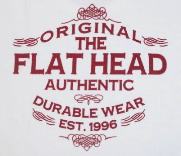 THLC-005-ホワイト-ORIGINAL-THLC005-FLATHEAD-フラットヘッドサーマルTシャツの画像
