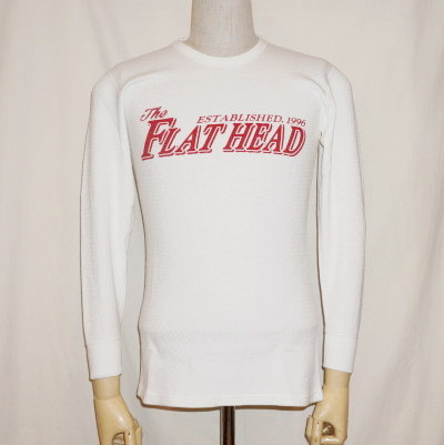 THLC-006-ホワイト-THE FLAT HEAD-THLC006-FLATHEAD-フラットヘッドサーマルTシャツの画像