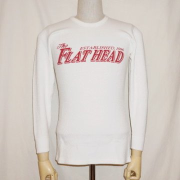 THLC-006-ホワイト-THE FLAT HEAD-THLC006-FLATHEAD-フラットヘッドサーマルTシャツの画像