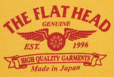 THLD-003-オレンジ-HIGH QUALITY GARMENTS-THLD003-FLATHEAD-フラットヘッドサーマルTシャツ-ショルダーパッドサーマルの画像