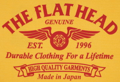 THLD-003-オレンジ-HIGH QUALITY GARMENTS-THLD003-FLATHEAD-フラットヘッドサーマルTシャツ-ショルダーパッドサーマルの画像