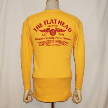 THLD-003-オレンジ-HIGH QUALITY GARMENTS-THLD003-FLATHEAD-フラットヘッドサーマルTシャツ-ショルダーパッドサーマルの画像