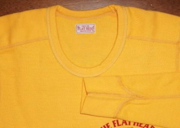 THLD-003-オレンジ-HIGH QUALITY GARMENTS-THLD003-FLATHEAD-フラットヘッドサーマルTシャツ-ショルダーパッドサーマルの画像