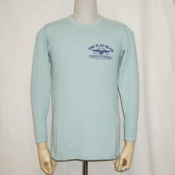 THLD-003-ミントグリーン-HIGH QUALITY GARMENTS-THLD003-FLATHEAD-フラットヘッドサーマルTシャツ-ショルダーパッドサーマルの画像