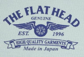 THLD-003-ミントグリーン-HIGH QUALITY GARMENTS-THLD003-FLATHEAD-フラットヘッドサーマルTシャツ-ショルダーパッドサーマルの画像