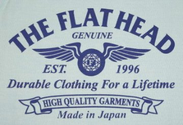 THLD-003-ミントグリーン-HIGH QUALITY GARMENTS-THLD003-FLATHEAD-フラットヘッドサーマルTシャツ-ショルダーパッドサーマルの画像