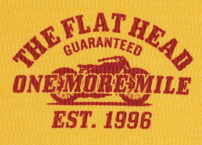 THLD-004-オレンジ-ONE MORE MILE-THLD004-FLATHEAD-フラットヘッドサーマルTシャツ-ショルダーパッドサーマル-SHOULDER PAD THERMALの画像