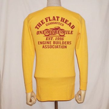 THLD-004-オレンジ-ONE MORE MILE-THLD004-FLATHEAD-フラットヘッドサーマルTシャツ-ショルダーパッドサーマル-SHOULDER PAD THERMALの画像