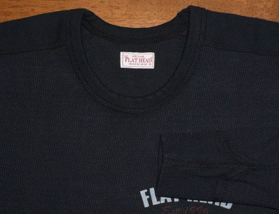 THLD-007-ブラック-SPEEDWAY-THLD007-FLATHEAD-フラットヘッドサーマルTシャツ-ショルダーパッドサーマル-SHOULDER PAD THERMALの画像