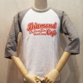 BR-04W-ホワイト杢グレー-DIAMOND CAFE-BR04W-FLATHEAD-フラットヘッドベースボールTシャツ-GLORYPARK-グローリーパークベースボールTシャツの画像