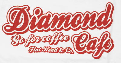 BR-04W-ホワイト杢グレー-DIAMOND CAFE-BR04W-FLATHEAD-フラットヘッドベースボールTシャツ-GLORYPARK-グローリーパークベースボールTシャツの画像