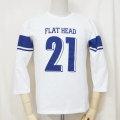 F-TKTF-001-WH-フットボールTシャツ・七分袖Tシャツ001-FTKTF001-七分袖Tシャツの画像