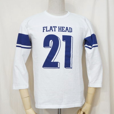 F-TKTF-001-WH-フットボールTシャツ・七分袖Tシャツ001-FTKTF001-七分袖Tシャツの画像