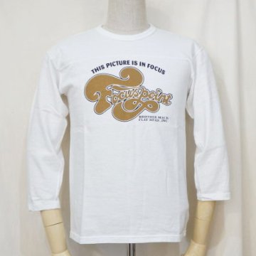 F-TKTF-002-WH-フットボールTシャツ・七分袖Tシャツ002-FTKTF002-七分袖Tシャツの画像