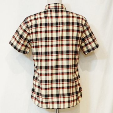 CO-23HW-イエロー-チェックワークシャツ23半袖-CO23HW-FLATHEAD-フラットヘッドシャツ-GLORYPARK-グローリーパークシャツの画像