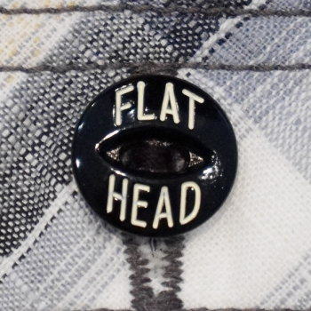 CO-31HW-ブラック-ネイティブチェックワークシャツ31半袖-CO31HW-FLATHEAD-フラットヘッドシャツの画像