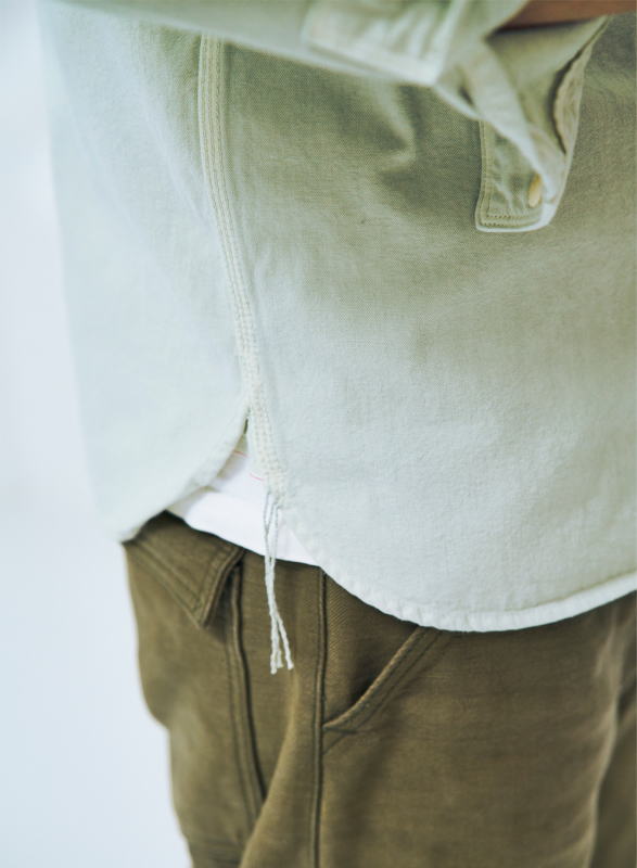 SJCBS24-TS GRN 天然染めセルビッチシャンブレーシャツ SJCBS24TS SAMURAIJEANS サムライジーンズ シャツ 長袖シャツ へリンボンシャツの画像