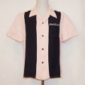 F-SRO-003S-ピンクブラック-THE FLAT HEAD-FSRO003S-FLATHEAD-フラットヘッドレーヨンシャツ-ボーリングシャツ-シャツ半袖の画像