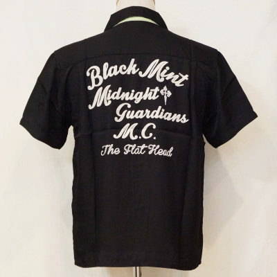 RYC-22W-ブラックグリーン-MIDNIGHT-RYC22W-FLATHEAD-フラットヘッドレーヨンシャツ-BLACKMINT-ブラックミントレーヨンシャツの画像